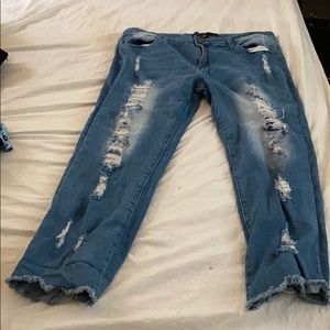 Cover girl ripped jeans